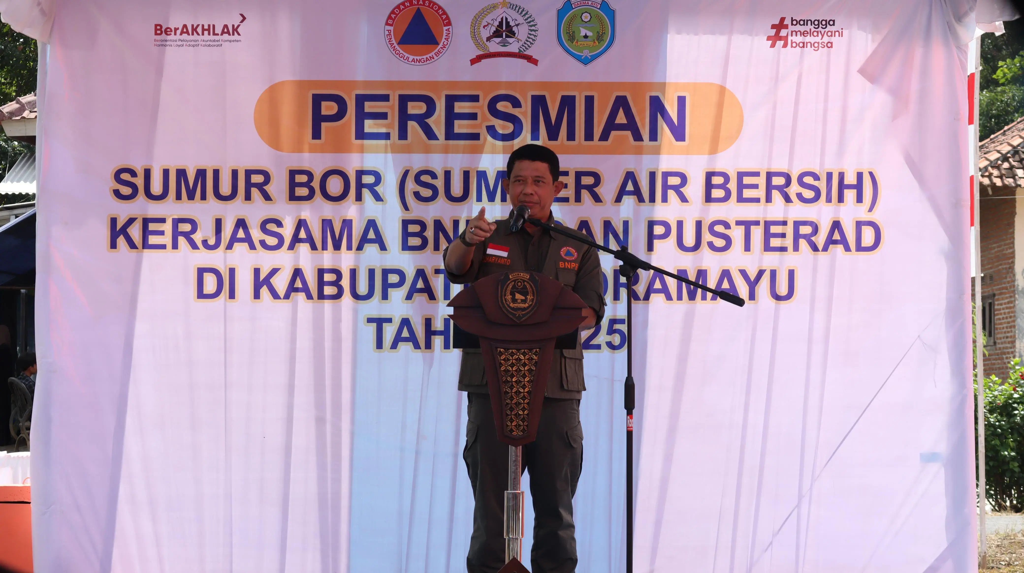 BNPB Bangun Sumur Bor di Indramayu